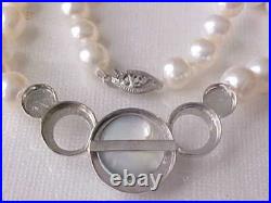 Set Of 13.5mm Mabe Pearl / 7.5mm White Pearl Necklace & Earrings 14k White Gold