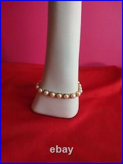 Set Of Ring & Bracelet 14k Yellow Gold And Pearl