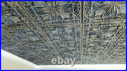 Set of 10 Faux Tin Ceiling Tiles TD10 Smoked Gold Glue Up/Drop In -40 sq. Ft