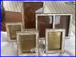 Set of 5 Vintage Mother of Pearl & gold Frames The Bucklers Inc from Fifth Ave