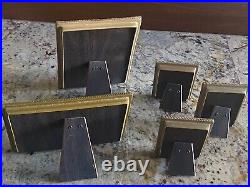 Set of 5 Vintage Mother of Pearl & gold Frames The Bucklers Inc from Fifth Ave