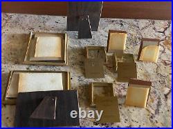 Set of 5 Vintage Mother of Pearl & gold Frames The Bucklers Inc from Fifth Ave