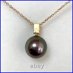 Set10.5-10.7mm peacock Tahitian pearl earrings&pendant, 18k solid yellow gold Set10.5-10.7mm peacock Tahitian pearl earrings&pendant, 18k solid yellow gold