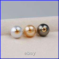 SetThree Multicolor South Sea&Tahitian Pearl Fulldrilled, 14K Solid Yellow Gold SetThree Multicolor South Sea&Tahitian Pearl Fulldrilled, 14K Solid Yellow Gold