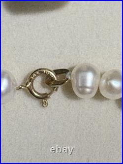 Solid 14K Gold Pearl Jewelry Set Necklace, Bracelet & Earrings