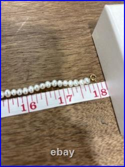 Solid 14K Gold Pearl Jewelry Set Necklace, Bracelet & Earrings