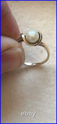 South Sea Pearl Ring Set In 10k Gold