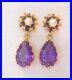 Stunning-9ctw-Amethyst-4mm-Pearl-Crown-Set-14K-Yellow-Gold-Dangle-Earrings-30mm-01-qfm