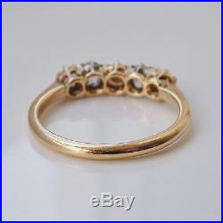 Stunning Antique Victorian 18ct Gold Diamond (0.30ct) & Pearl set Ring c1890