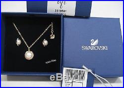 Swarovski Celestin Set, Gold-plated Crystal Pearl Authentic MIB 5119501