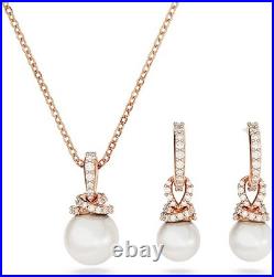 Swarovski Originally Collection Pearl Drop Earrings and Necklace Set 5669524