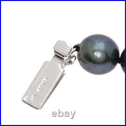 TASAKI Black Pearl Pearl Earring 2-piece set Necklace K14 White Gold Ladie TASAKI Black Pearl Pearl Earring 2-piece set Necklace K14 White Gold Ladie