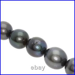 TASAKI Black Pearl Pearl Earring 2-piece set Necklace K14 White Gold Ladie TASAKI Black Pearl Pearl Earring 2-piece set Necklace K14 White Gold Ladie