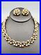 TRIFARI-1950s-Vintage-GOLD-PLATED-Necklace-Earrings-SET-faux-Pearl-01-eaep