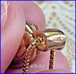 Tahitian Black Pearl Necklace & Earrings Set 14K/10K Gold with Diamonds 8.5g, Ital