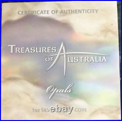 Treasures Of Australia 5 Coins Complete Set Sapphire Opal Diamond Gold Pearl