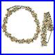Trifari-Leaf-Necklace-and-Bracelet-Set-Gold-Tone-Faux-Pearl-Choker-Vintage-01-hkvo