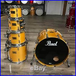 Used Pearl Masters Studio 5pc Drum Set Antique Gold