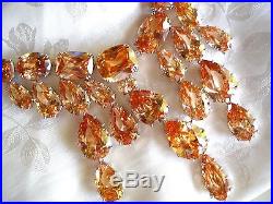 Valentine's Topaz Swarovski Crystal Set Rhodium Italy Francisca Majorca Pearls