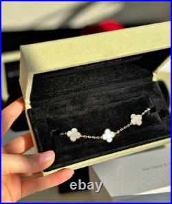 VC & Arpels Vintage Alhambra Bracelet Mother Of Pearl 18k Yellow Gold VC & Arpels Vintage Alhambra Bracelet Mother Of Pearl 18k Yellow Gold