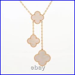 VC & Arpels Vintage Alhambra Pendant Mother-of-pearl 5 motifs 18K Yellow Gold