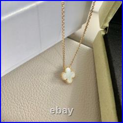 VC & Arpels Vintage Alhambra Pendent Mother-of-pearl 1 motif 18K Yellow Gold