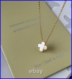 VC & Arpels Vintage Alhambra Pendent Mother-of-pearl 1 motif 18K Yellow Gold