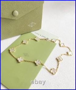 Van Cleef & Arpels Alhambra Necklace Mother-of-pearl 10 motifs 18k Yellow Gold