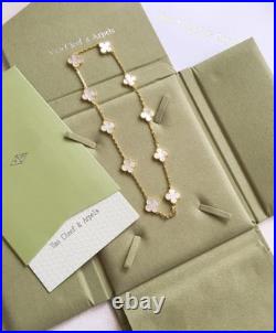 Van Cleef & Arpels Alhambra Necklace Mother-of-pearl 10 motifs 18k Yellow Gold