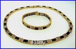 Van Cleef & Arpels Necklace Bracelet Mother Of Pearl Diamond Gold Set Original