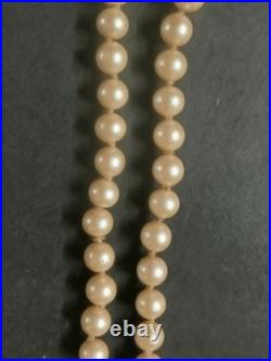 Very Elegant And Classic Women's 14K Gold Plated Pearl Necklace And Bracelet