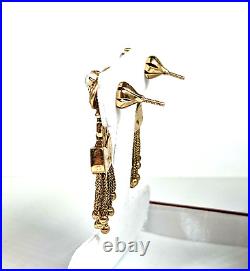 Vintage 14 KT Gold Blue Enamel and Pearl Necklace, Bracelet and Earring Set
