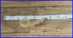 Vintage 14K Gold Pearl Bracelet & Earrings Set 1950 Engraved Estate 22.1g