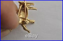 Vintage 14K Solid Gold Lovely Twin Poodles Pin / Brooch Set Jewels