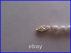 Vintage 14k Yellow Gold Cultured Pearl Deco Style Bracelet & Necklaces Set, IWI