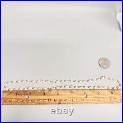 Vintage 14k Yellow Gold Freshwater Pearl Beaded Necklace and Bracelet Set