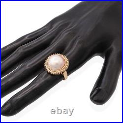 Vintage 14k Yellow Gold Mabe Pearl Jewelry Set Vintage 14k Yellow Gold Mabe Pearl Jewelry Set