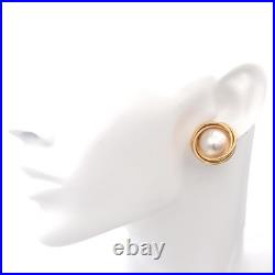 Vintage 14k Yellow Gold Mabe Pearl Jewelry Set Vintage 14k Yellow Gold Mabe Pearl Jewelry Set