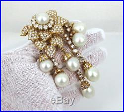 Vintage 18.50ct Diamond & South Seas Pearl Earring Brooch & Ring Set