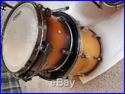 Vintage 1970s PEARL Wood-Fiberglass 8-Piece Drumset Drum Set Antique Gold-DDrum