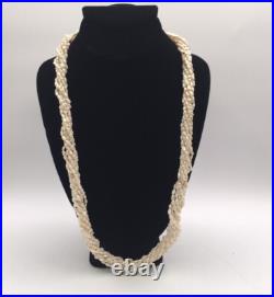 Vintage 8-Strand 14K Gold Clasp Genuine Freshwater Rice Pearl Necklace+Bracelet Vintage 8-Strand 14K Gold Clasp Genuine Freshwater Rice Pearl Necklace+Bracelet