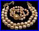 Vintage-CAROLEE-Champagne-Baroque-Faux-Pearls-Necklace-Bracelet-Set-WOW-01-hts