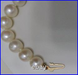 Vintage CP Pearl Necklace Earrings Set 14K Gold Filigree Clasp Bridal Jewelry 3x