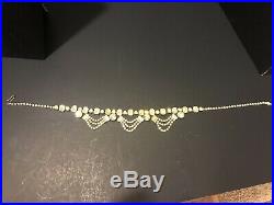 Vintage D&E Juliana RHINESTONE Yellow Necklace and Drop Earring Set Gold Plated