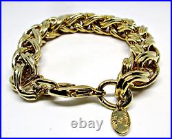 Vintage Erwin Pearl Gold Tone Interlocking Honeycomb Art Necklace & Bracelet Set