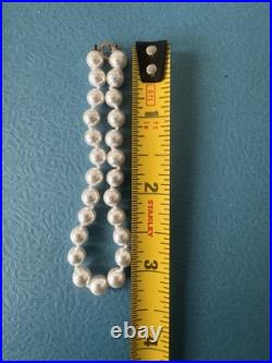 Vintage Genuine Pearl Necklace and Bracelet Set With 14K Gold Clasps Sz 18/7.5 Vintage Genuine Pearl Necklace and Bracelet Set With 14K Gold Clasps Sz 18/7.5