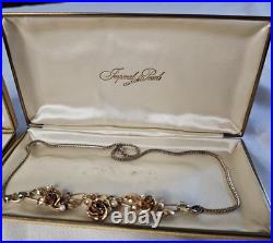 Vintage Imperial Cultured Pearls 16 Necklace & Earrings Set Gold Filled Estate