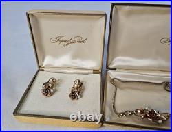 Vintage Imperial Cultured Pearls 16 Necklace & Earrings Set Gold Filled Estate