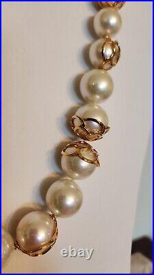 Vintage Majorica Pearl Necklace And Bracelet Set