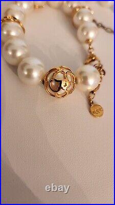 Vintage Majorica Pearl Necklace And Bracelet Set